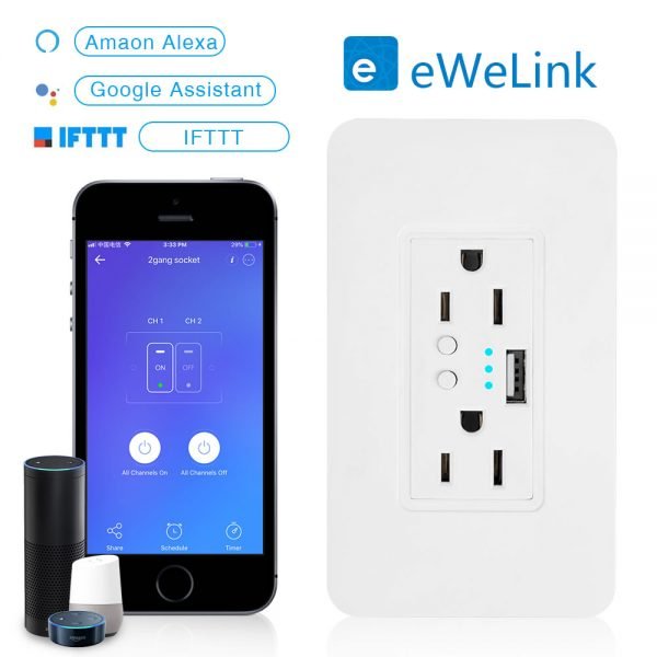 EACHEN Wall Socket US-USB2(eWelink)