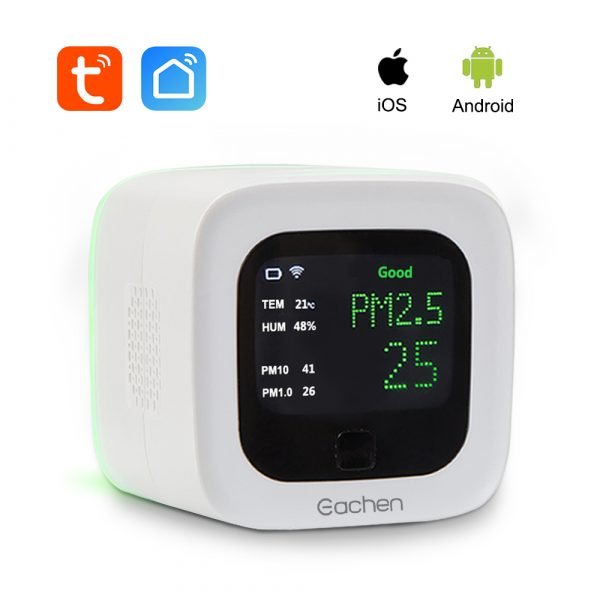 Eachen Smart WiFi PM2.5 and Temperature and humidity Sensor Environmental Detector(Tuya Smart Life APP)