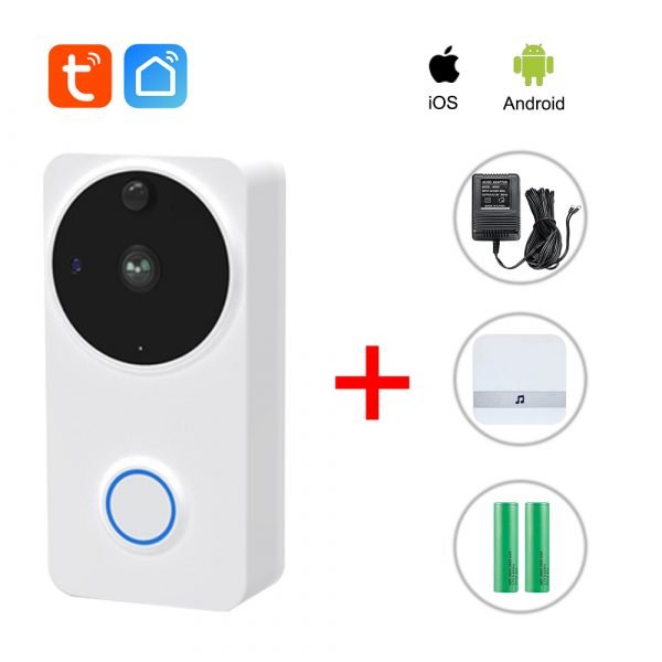 EACHEN WiFi Vedio Doorbell Outdoor 1080HD Camera (Tuya Smart Life App)